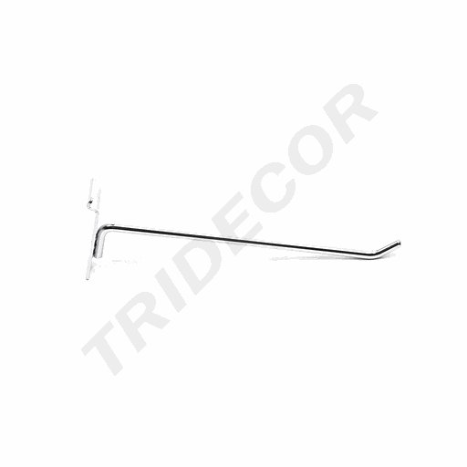 [001606] Gancho De Lámina De Aluminio Ranurado 15 Cm 4 Mm