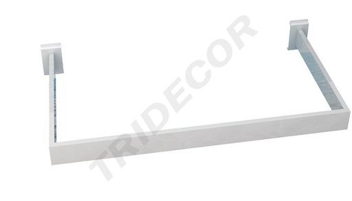 [002371] Coat rack bar for narrow slot slat, 60X30 cm