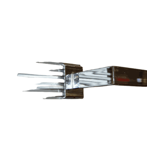 [006543] 细槽铝板电镀 U 形架 Barra Panel de Aluminio Cromado Forma U 10X120cm