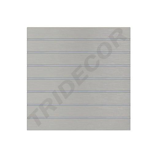 [045003] Painel de Ripas Cinza Fosco com 7,5 Guias, 120X120 cm