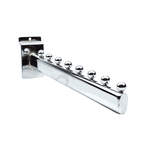 [002015] Colgador Inclinado Para Panel De Lamas 8 Bolas 30 Cm