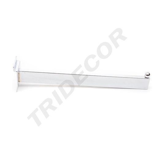 [002072] 电镀卡槽板椭圆一珠Colgador recto para panel de lamas 1 bola 30 cm 50/caja