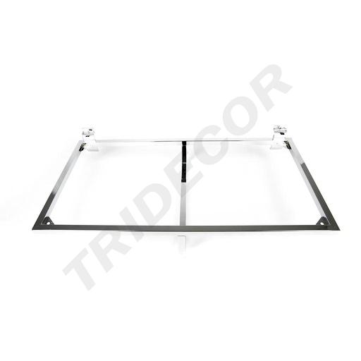 [006111] Étagère pour lamelle avec cintre en chrome 60,5X31,5 cm