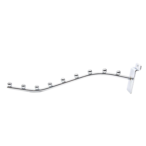 [001178] Curved Hanger with 9 Balls for Slat 35 cm 10 mm