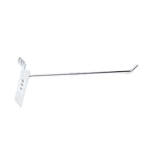 [001005] 电镀槽板钩 Gancho Cromado para Panel de lama 6mm 25cm 200/caja