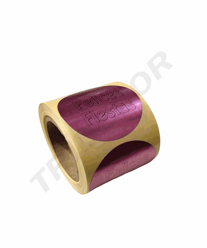 [014057] Adesivo Felici Feste Granato 4cm 500 Rotoli