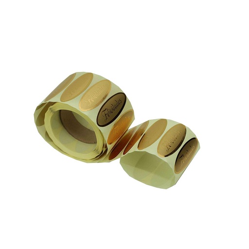 [014070] Golden Congratulations Labels 500 units