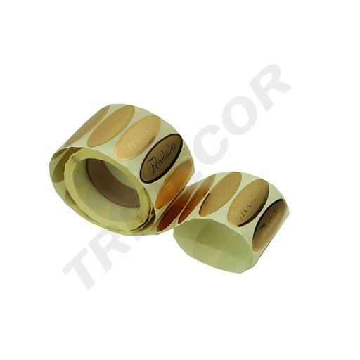 [014070] Goldene Glückwunschetiketten 500 Einheiten