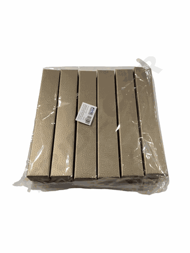 [010888] Caja De Joyería De Material Rugoso Color Dorado 21X3X2 Cm 12 Unidades Por Paquete