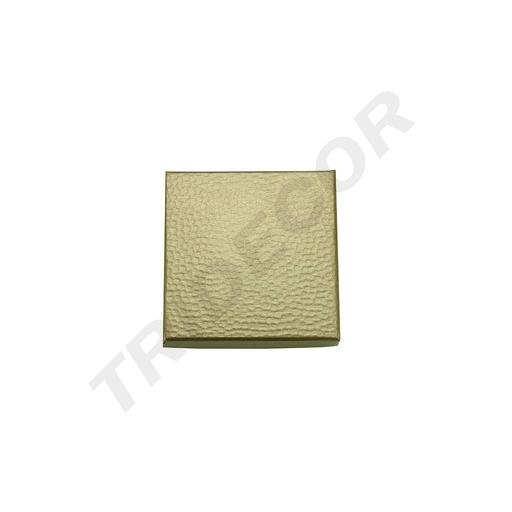 [010884] Gold box with rough material, 6X6X2CM, 24 pieces