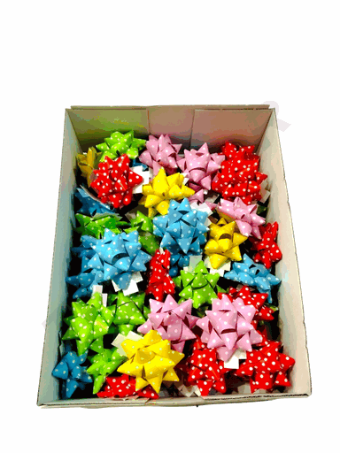 [8031653516695] Estrelas adesivas de várias cores pastel com pontos 15mm/50pcs 31262/68262