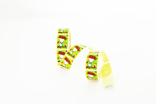 [014356.1] Etiqueta de Parabéns com Impressão de Bouquet de Flores