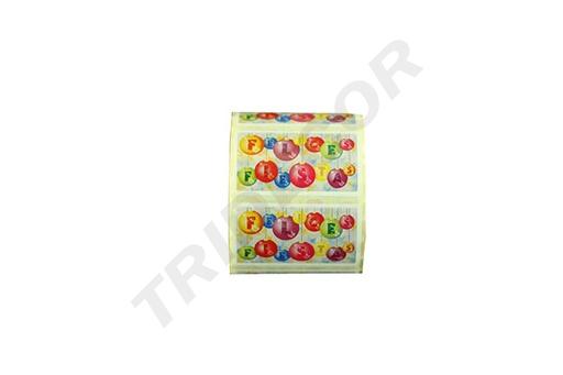 [014464] Sticker 'Happy Holidays' Christmas Motif 500 Roll
