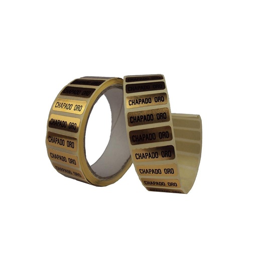 [014439] Gold Plated Sticker 500 Roll