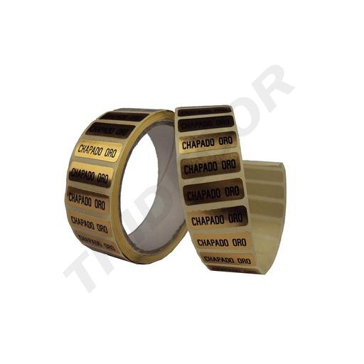 [014439] Gold Plated Sticker 500 Roll