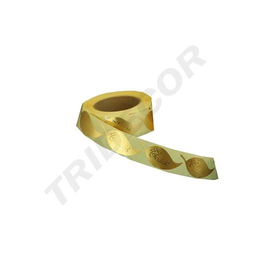 [014447] Adesivo “Congratulazioni” Foglia 55X24mm 500 unità