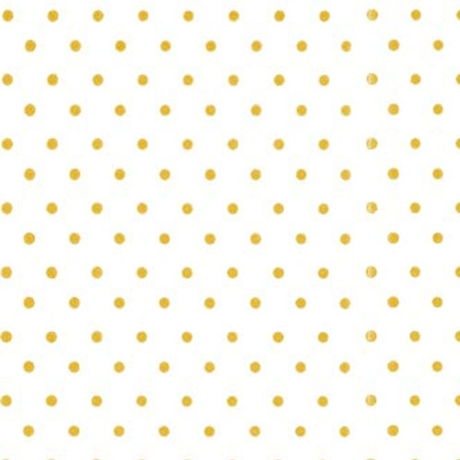 [014917] White Tissue Paper with Golden Dots 75X50cm 100 units