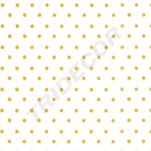 [014917] White Tissue Paper with Golden Dots 75X50cm 100 units