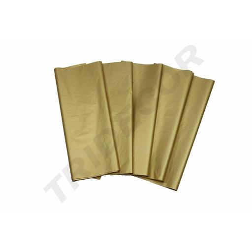 [014916] Papel de Seda Dourado 62X86cm 100 unidades