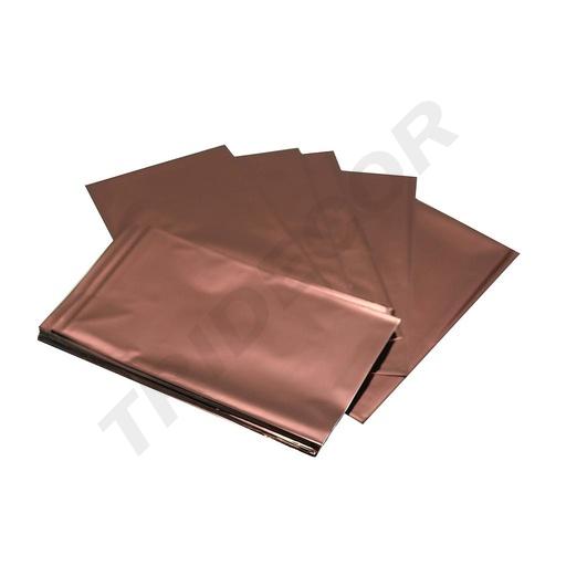 [010367] Bolsas Metalizadas Color Marrón 25X15 Cm 100 Unidades