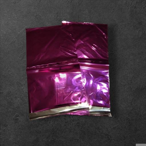 [0101077] Buste metalliche fucsia con adesivo, 40X60+6cm, 50 unità