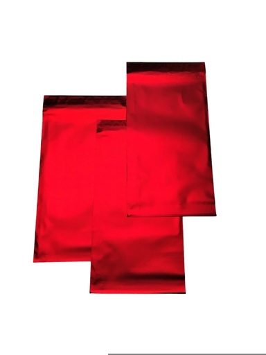 [0101064] Red Metallic Envelopes with Adhesive, 15X25+4cm, 100 units