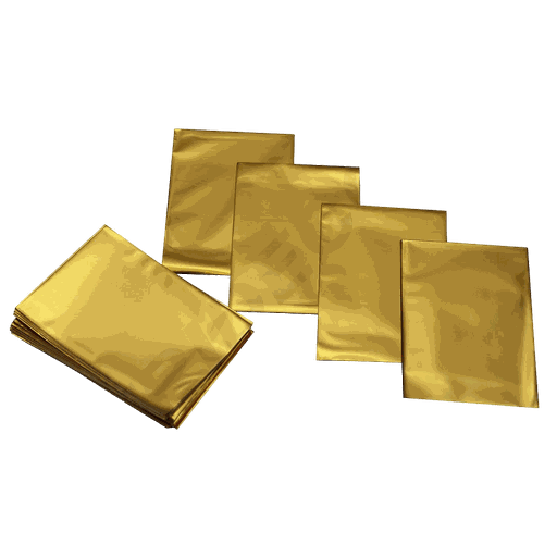 [010348] Goldene Metallumschläge 40X25cm 100 Einheiten/Packung