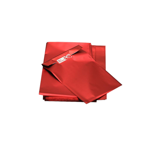 [010352] Enveloppe métallique rouge 25X15cm 100 unités/paquet