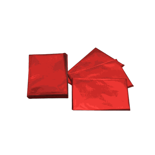 [010351] Bolsas Metalizadas Color Rojo 15X10 Cm 100 Unidades