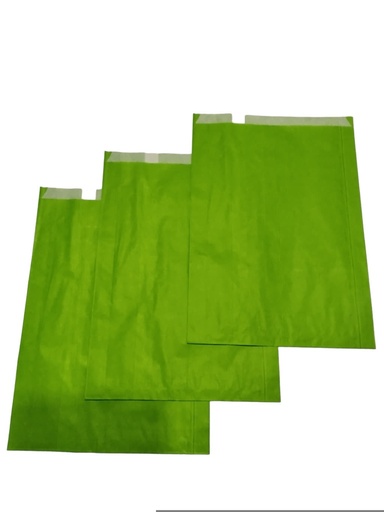 [010455] Enveloppe en papier de cellulose vert clair 26X38cm 100 unités/paquet