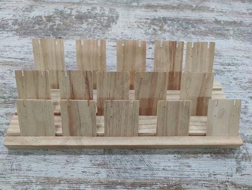 [0091049] Ohrring-Display aus Holz, 12 Sets