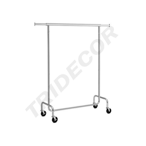 [038003] Estante de Roupas Fixa Extensível 140x150 cm Cromado