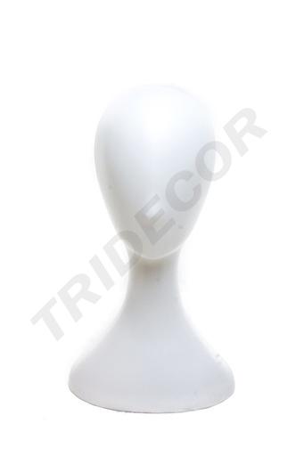 [040880] 白色塑料头模 Cabeza de Plastico Color Blanco 