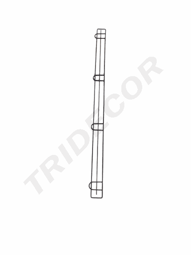 [013120-MG2] Garde-corps gris avec grille horizontale 120 cm 100/carton
