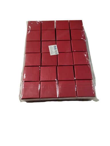 [010937] Red Jewelry Box 5X5X3.5cm 24 units/Pack