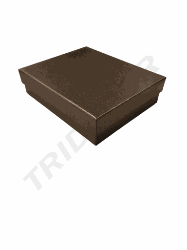 [010956] Brown Jewelry Box 10X12X2cm 12 units/Pack