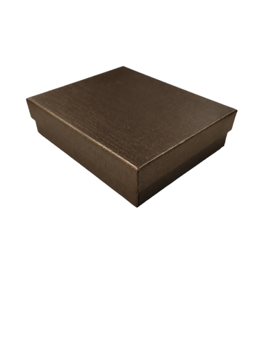 [010956] Caixa Joias Marrom 10X12X2cm 12 unidades/pacote