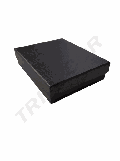 [010955] Caixa Joias Preta 10X12X3cm 12 unidades/pacote