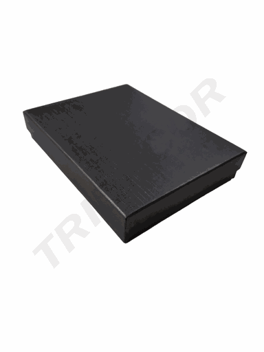 [010962] Black Jewelry Box 12.5X16.5X2.8cm 12 units/Pack