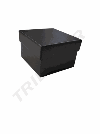 [010969] Black Jewelry Box 8.5X9X5.5cm 12 units/Pack