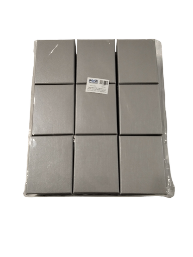 [010953] Silver Jewelry Box 7X9.2X3cm 18 units/Pack