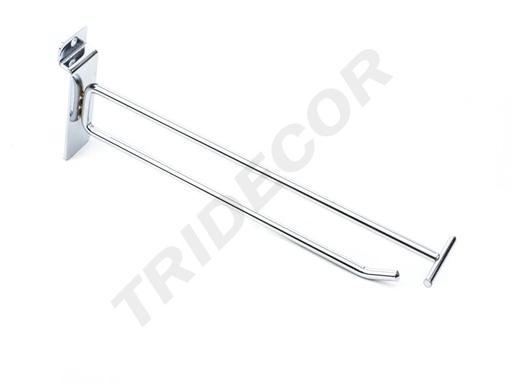 [001018] Hooks with Price Holder for Slat Panel 25 cm 6 mm