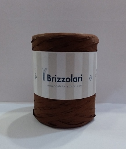 [8031653208682] Brown Raffia Ribbon Roll 5mmx200m 6802 Col14