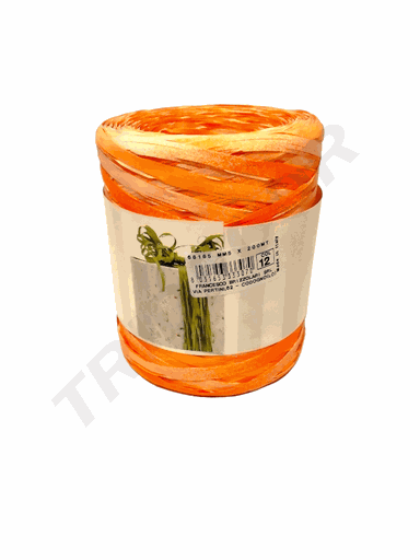 [8031653333070] 68185 Rollo Cinta Rafia 5X200Mt Color 12 橘黄两色