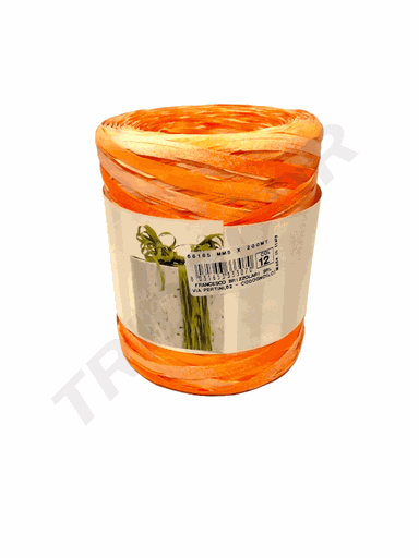 [8031653333070] Bastbandrolle Orangetöne 5 mm x 200 m 6802 Col12