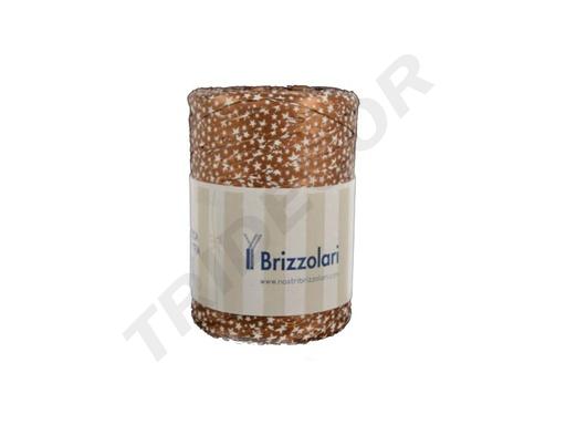 [8031653460653] Cinta De Rafia Cobre Con Estrellas 5 mm 200 Metros