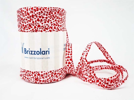 [8031653460622] White Rafa Ribbon Roll with Red Hearts 5mmx200m 68243 Col07