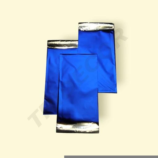 [0101069] 蓝色哑光袋Sobres Metalizados Azul Con Adhesivo 15X25+4cm 100Unds/Paq