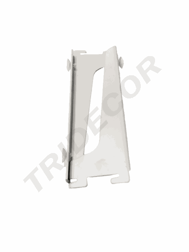 [002399] 白色单鱼尾支架Soporte Simple para Cremallera Blanca 20cm 50(25Par)/caja