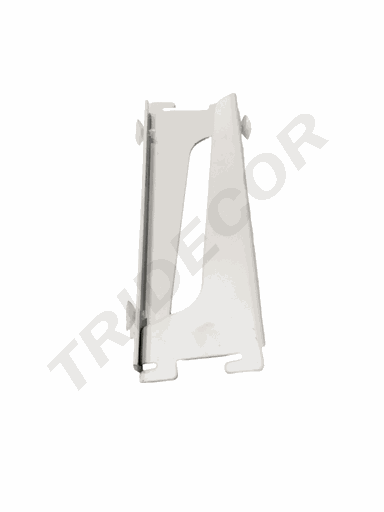 [002399] Soporte Simple Para Estante Para Cremallera 20 Cm Blanco